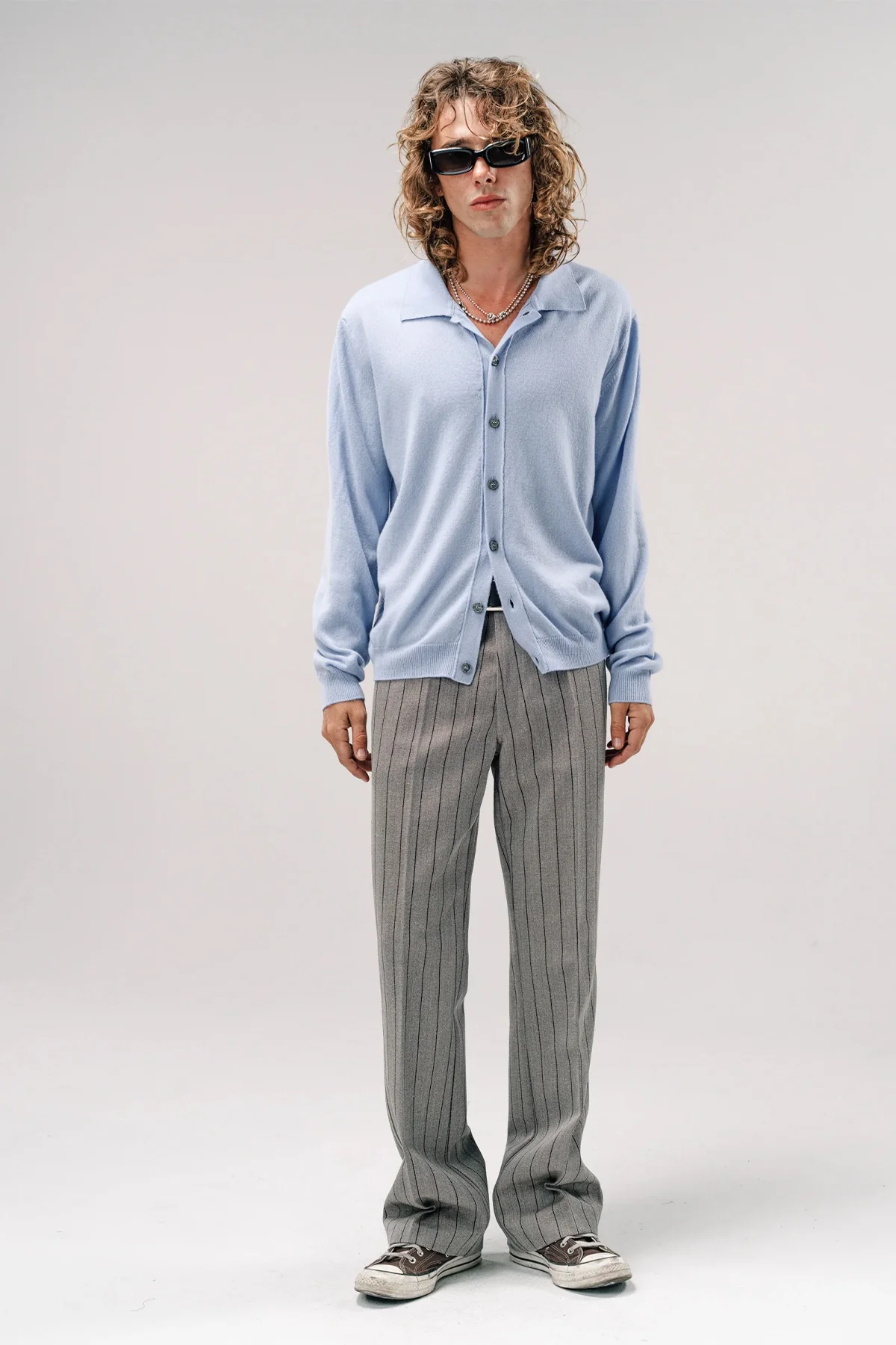 SECOND/LAYER | PINSTRIPE VALLUCO PANTS