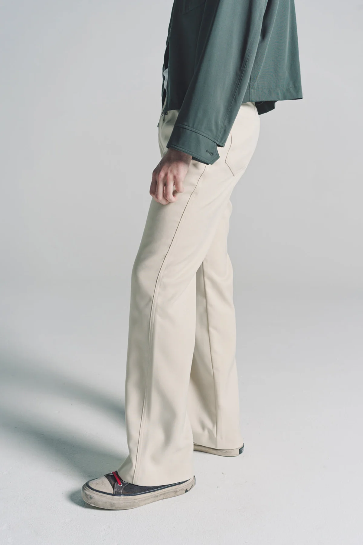SECOND/LAYER | VALLUCO TROUSERS IN SOFT YELLOW - Image 4