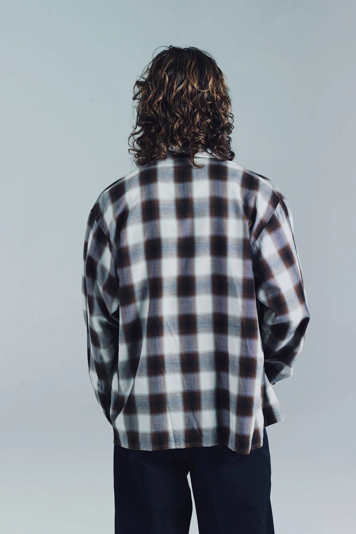 SECOND/LAYER | ZIP RELAXED LONG SLEEVE SHIRT - Image 3