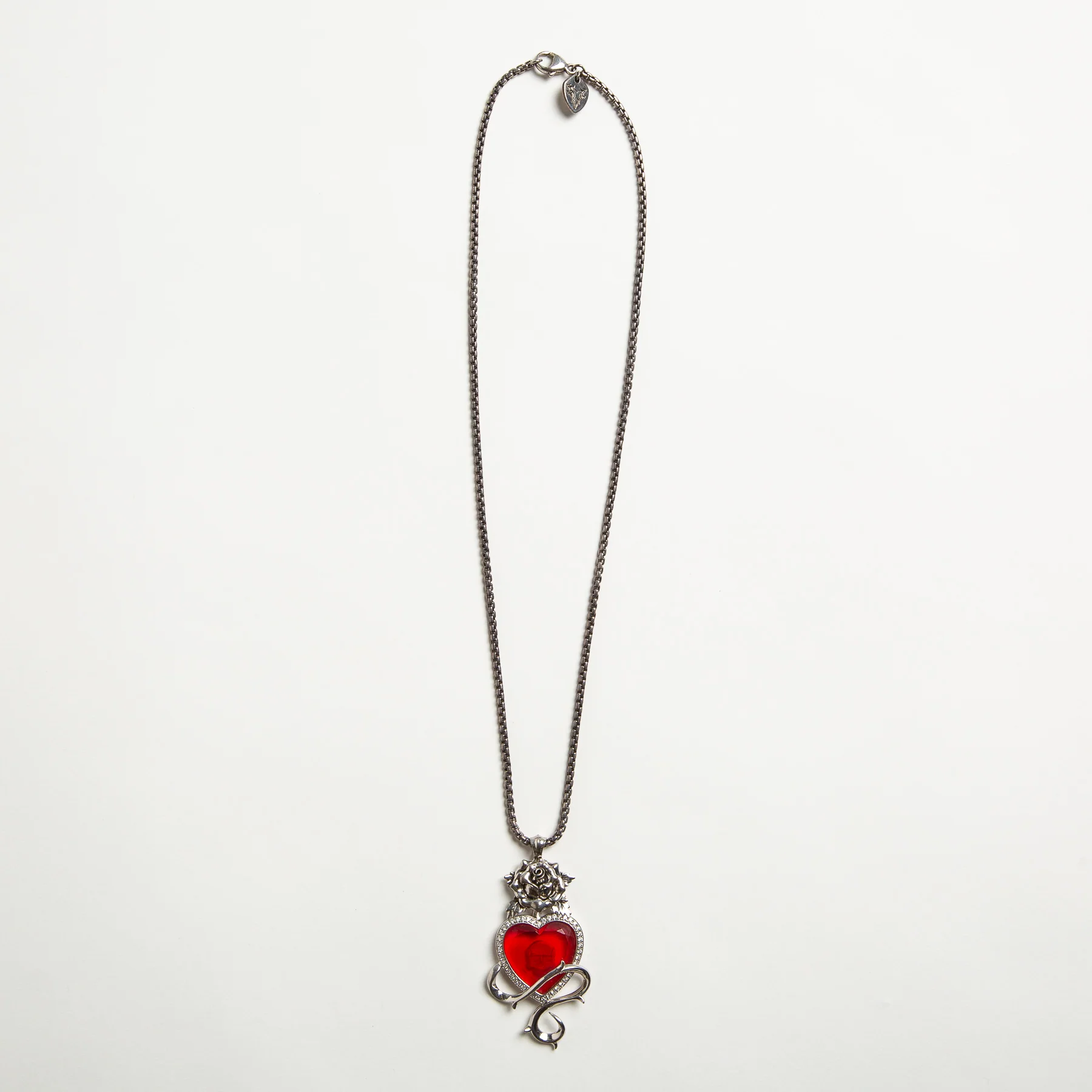 STEPHEN WEBSTER | GARNET DIAMOND HEART PENDANT - Image 3