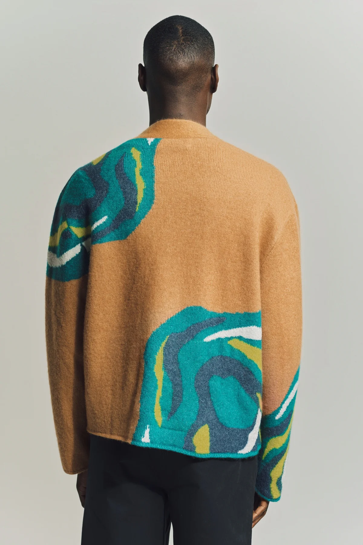 THE ELDER STATESMAN | GEODE NIMBUS RAGLAN CARDIGAN - Image 4
