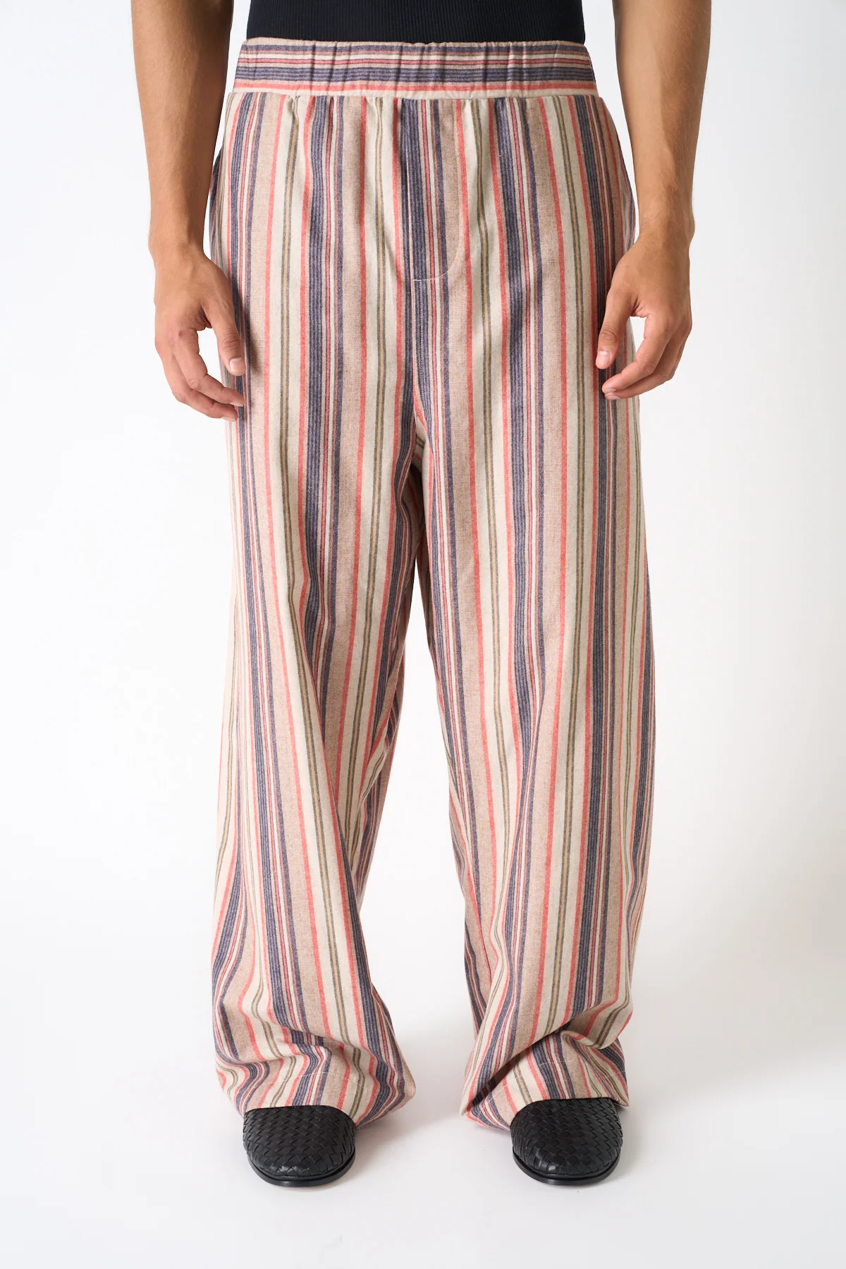 THE ELDER STATESMAN | LEISURE STRIPE PANTS - Image 2