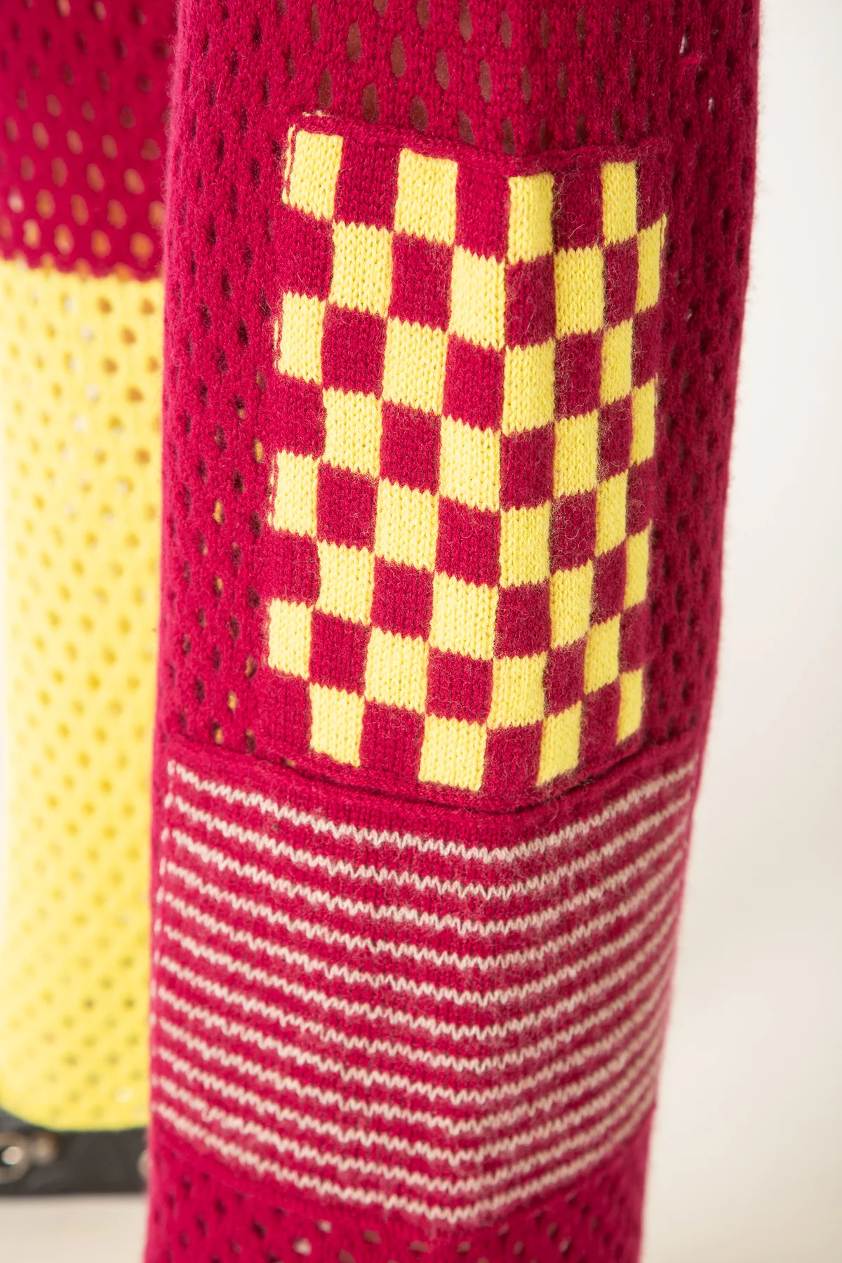 THE ELDER STATESMAN | LOOSE NET PATCHWORK PANTS - Image 5
