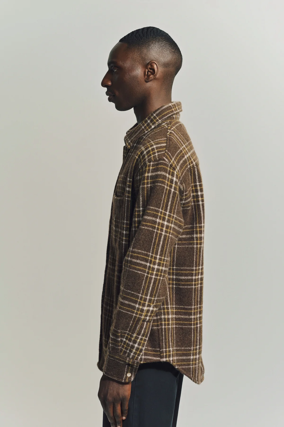 THE ELDER STATESMAN | SABLE PLAID OVERSHIRT - Image 3