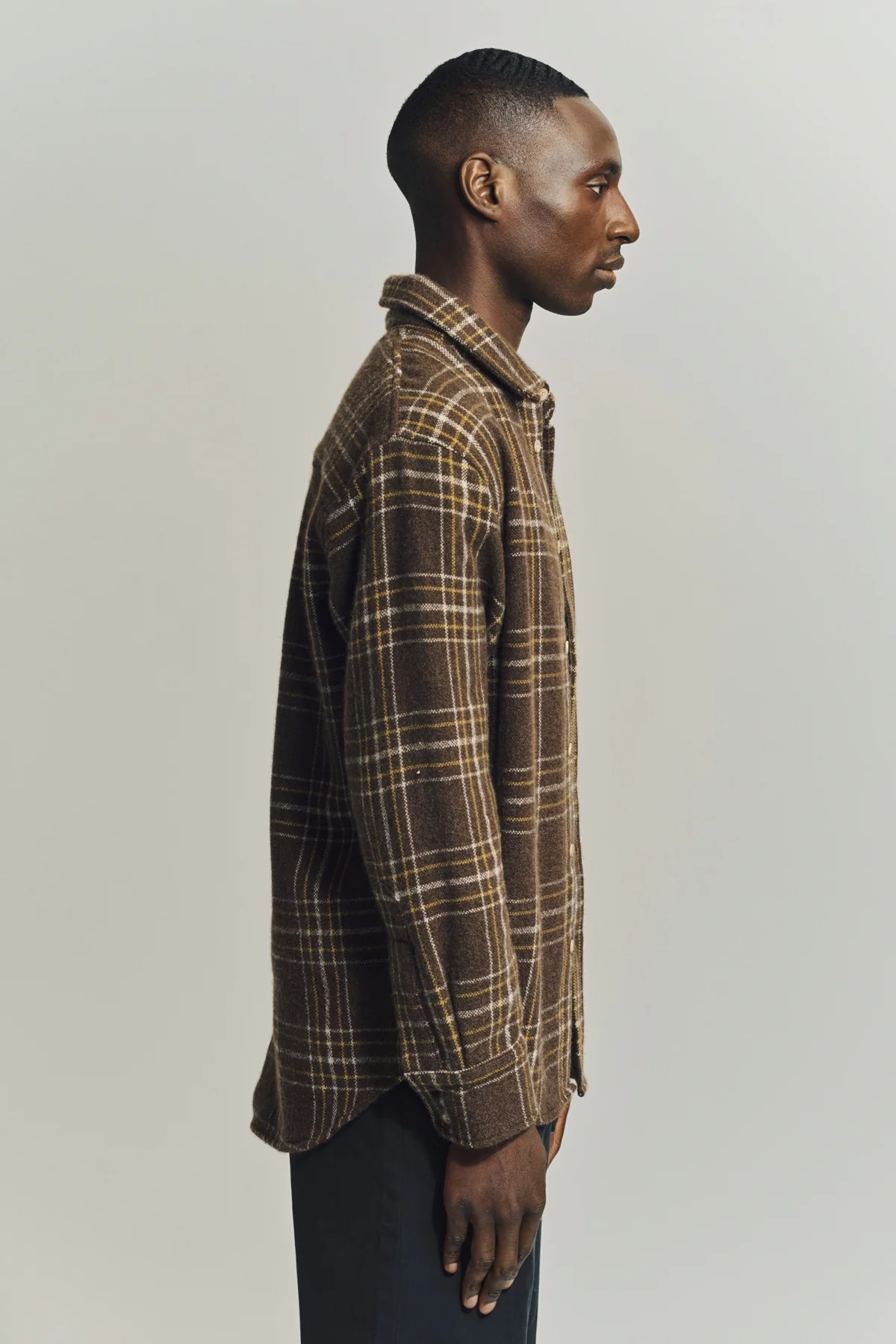THE ELDER STATESMAN | SABLE PLAID OVERSHIRT - Image 5