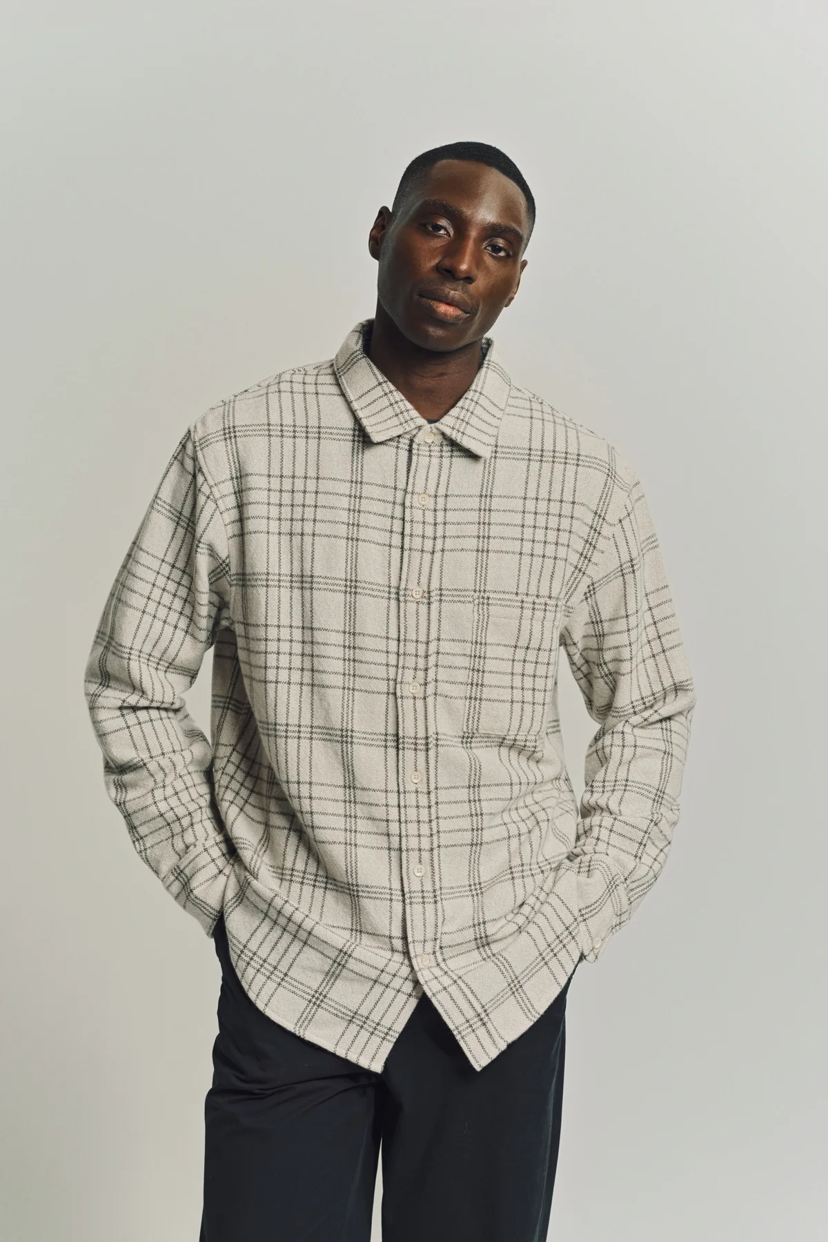 THE ELDER STATESMAN | SABLE PLAID OVERSHIRT - Image 7