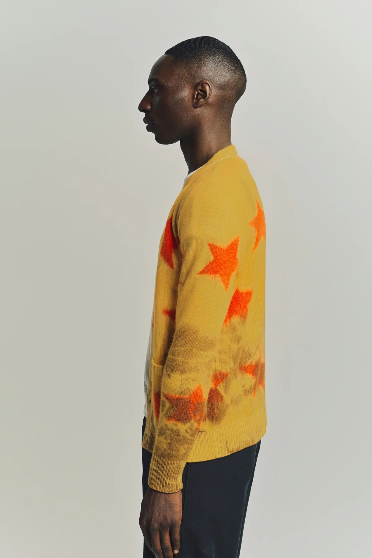 THE ELDER STATESMAN | STAR SPRAYED CARDIGAN - Image 3