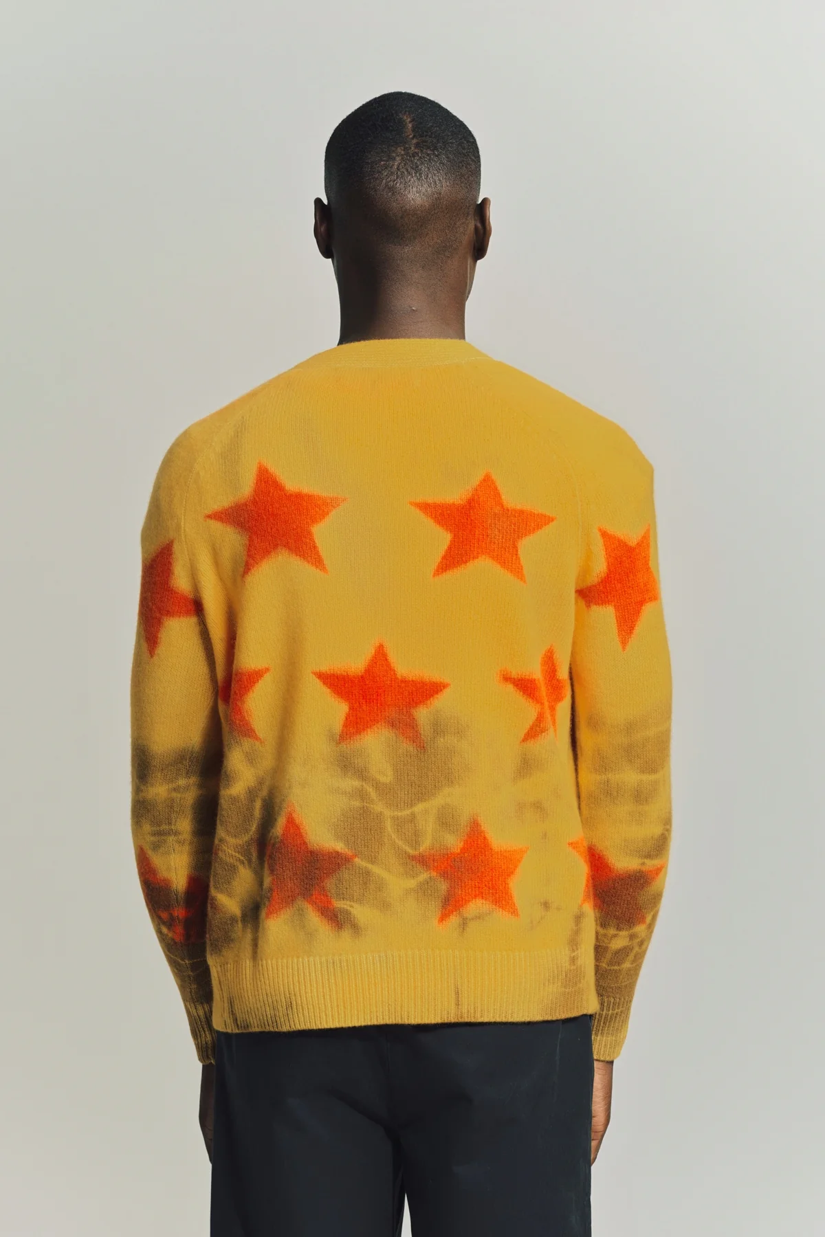 THE ELDER STATESMAN | STAR SPRAYED CARDIGAN - Image 4