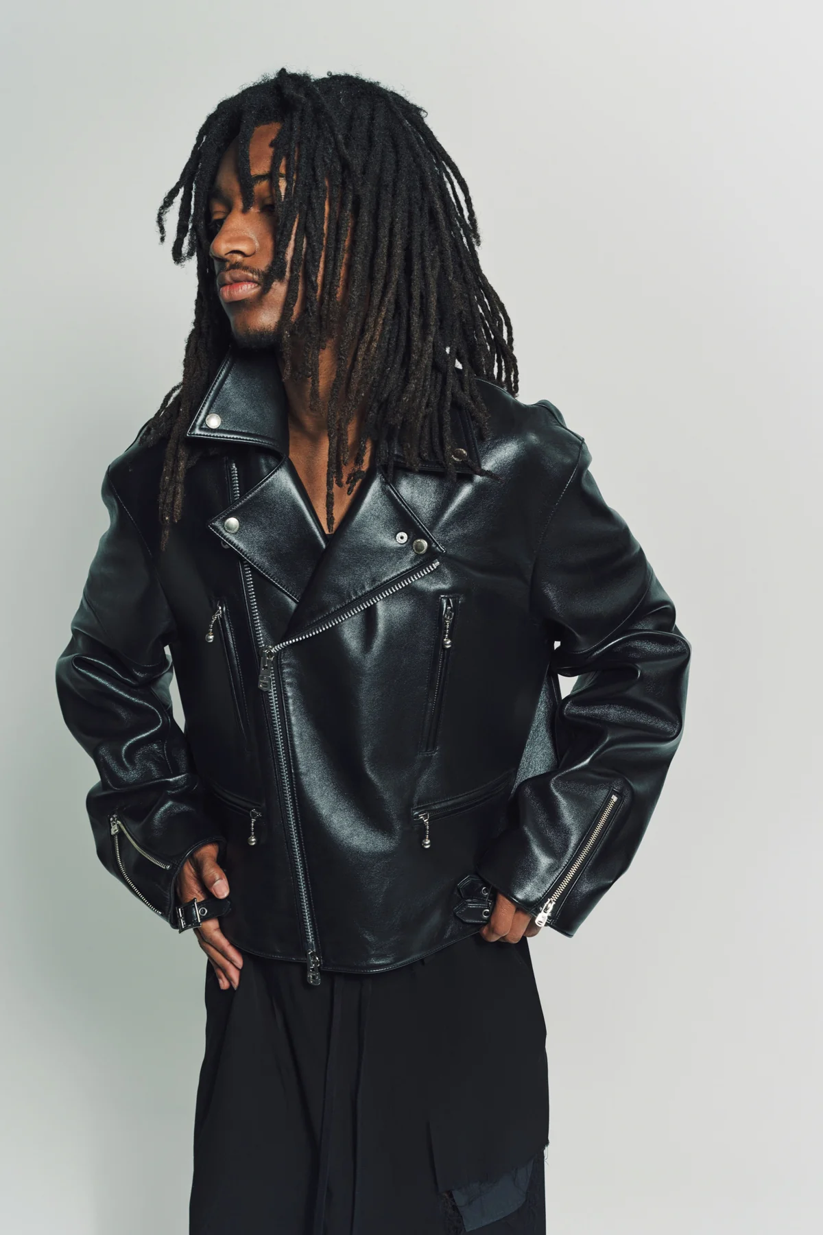 THE SOLOIST | TWO-WAY CROP RIDER JACKET - Image 5