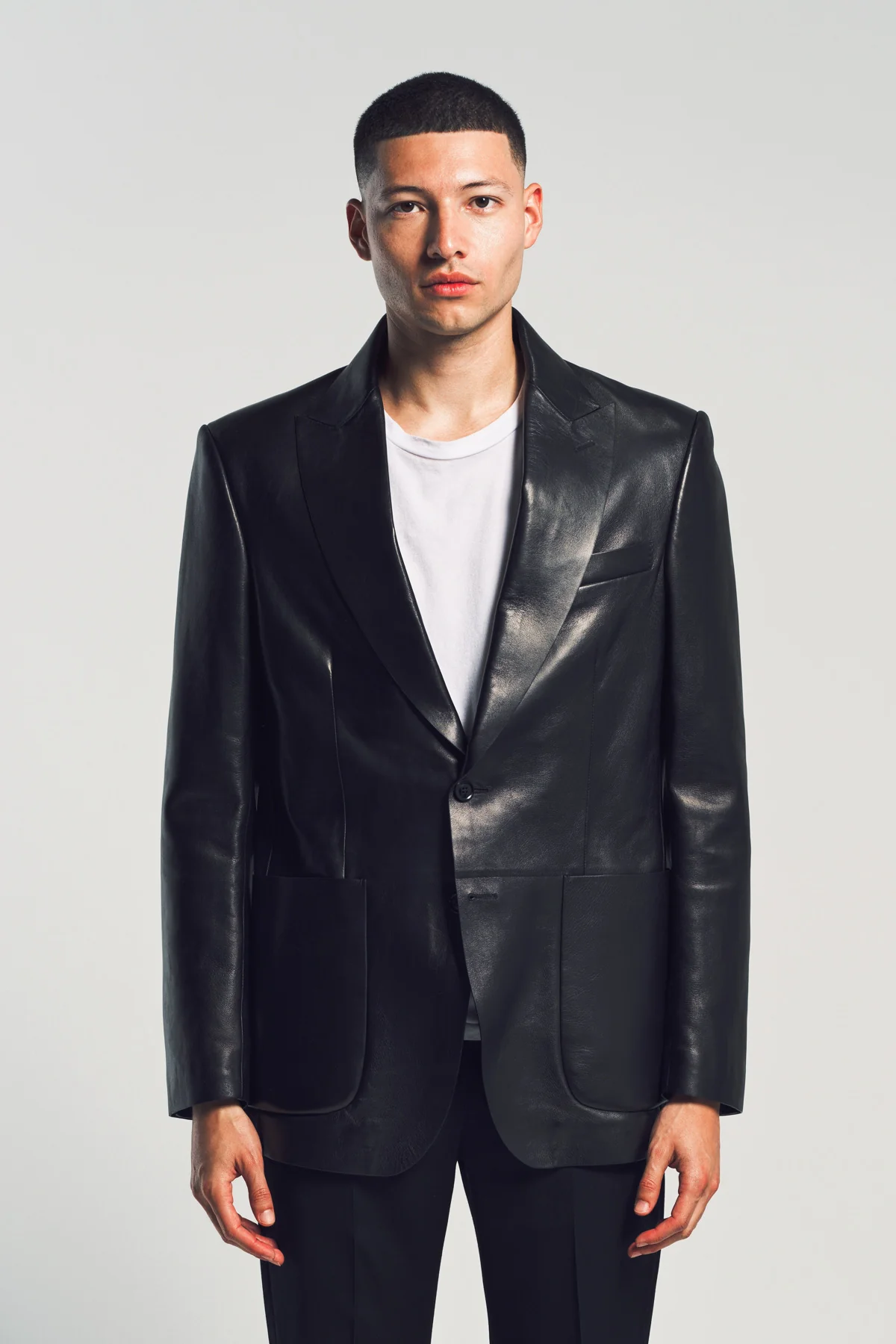 TOM FORD | BUTTERY LEATHER BONDED BLAZER - Image 2