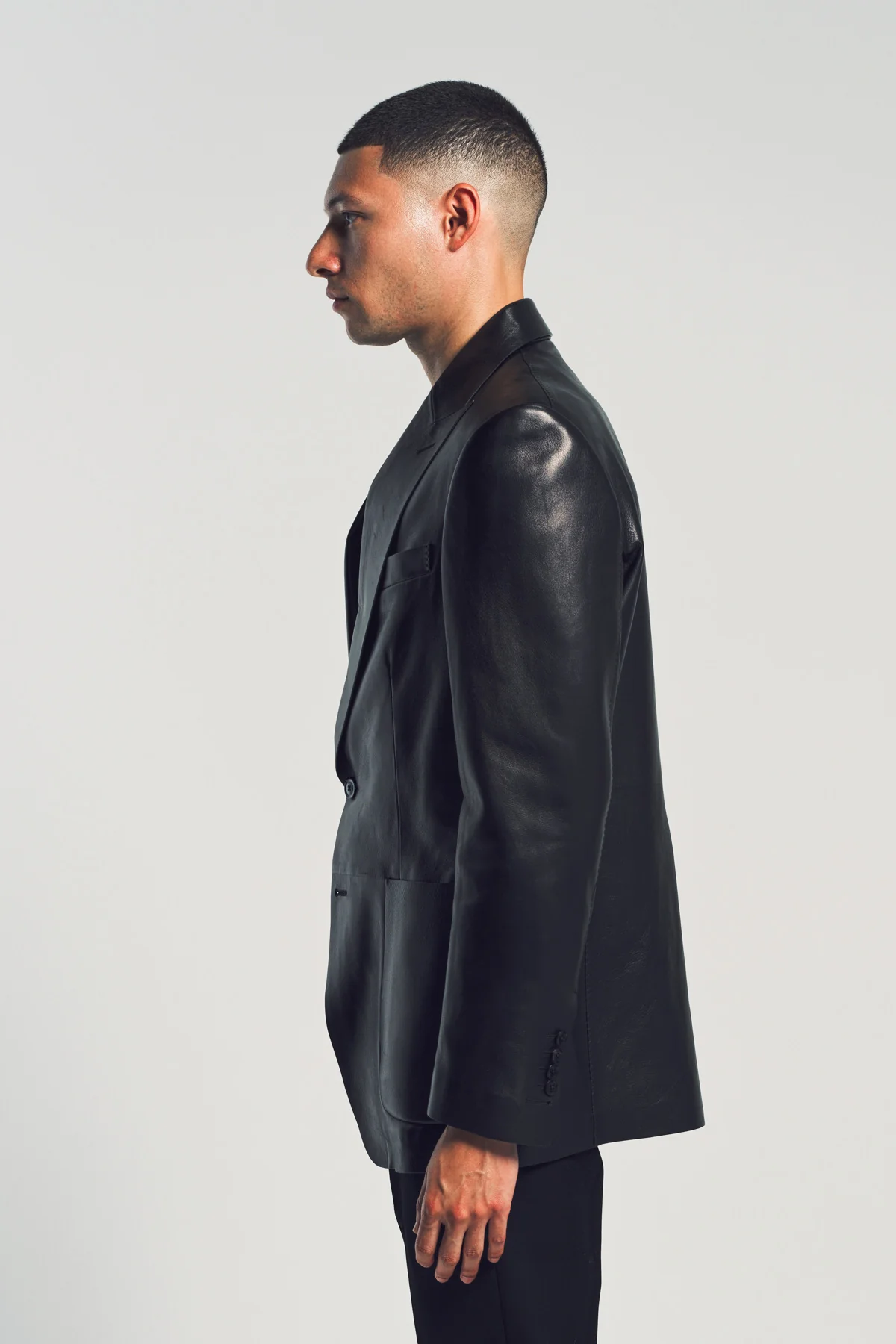 TOM FORD | BUTTERY LEATHER BONDED BLAZER - Image 3