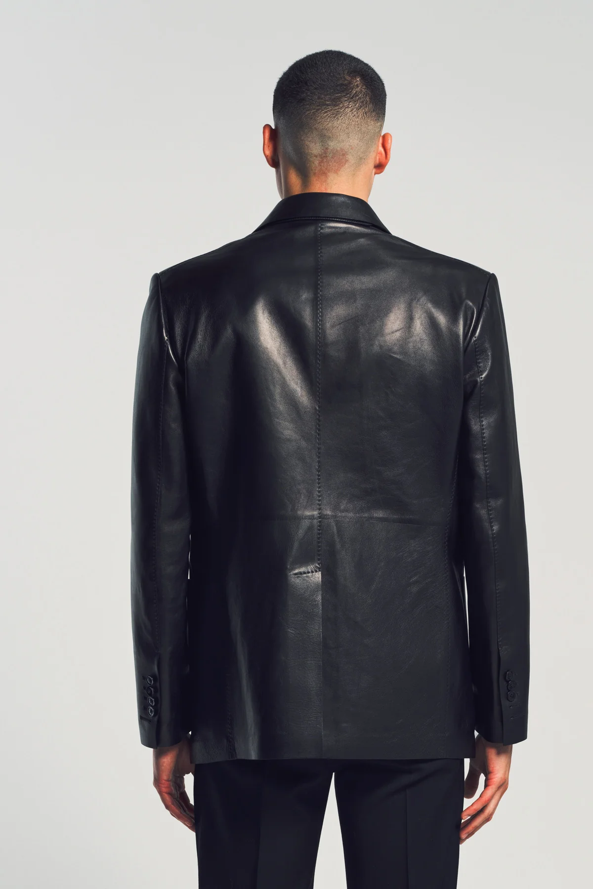TOM FORD | BUTTERY LEATHER BONDED BLAZER - Image 4