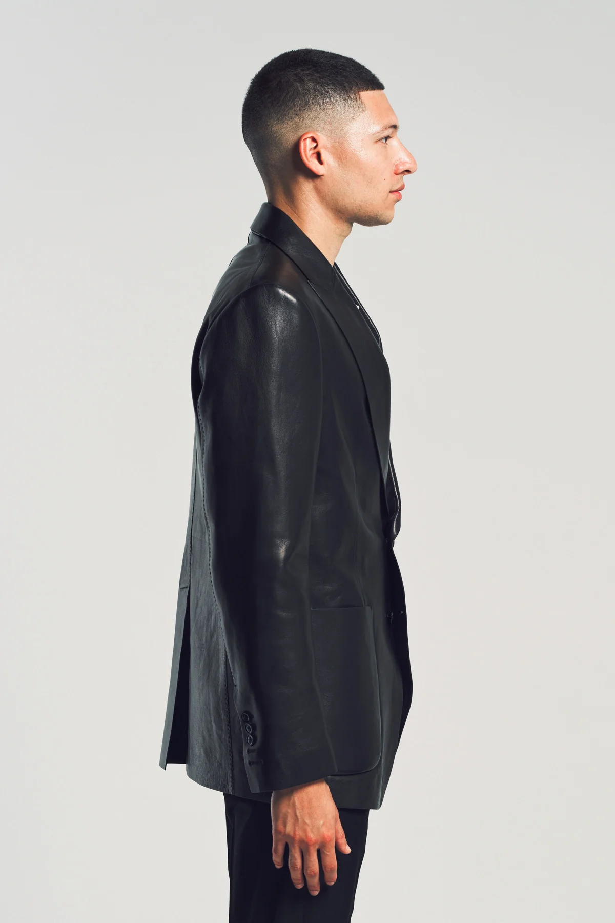 TOM FORD | BUTTERY LEATHER BONDED BLAZER - Image 5