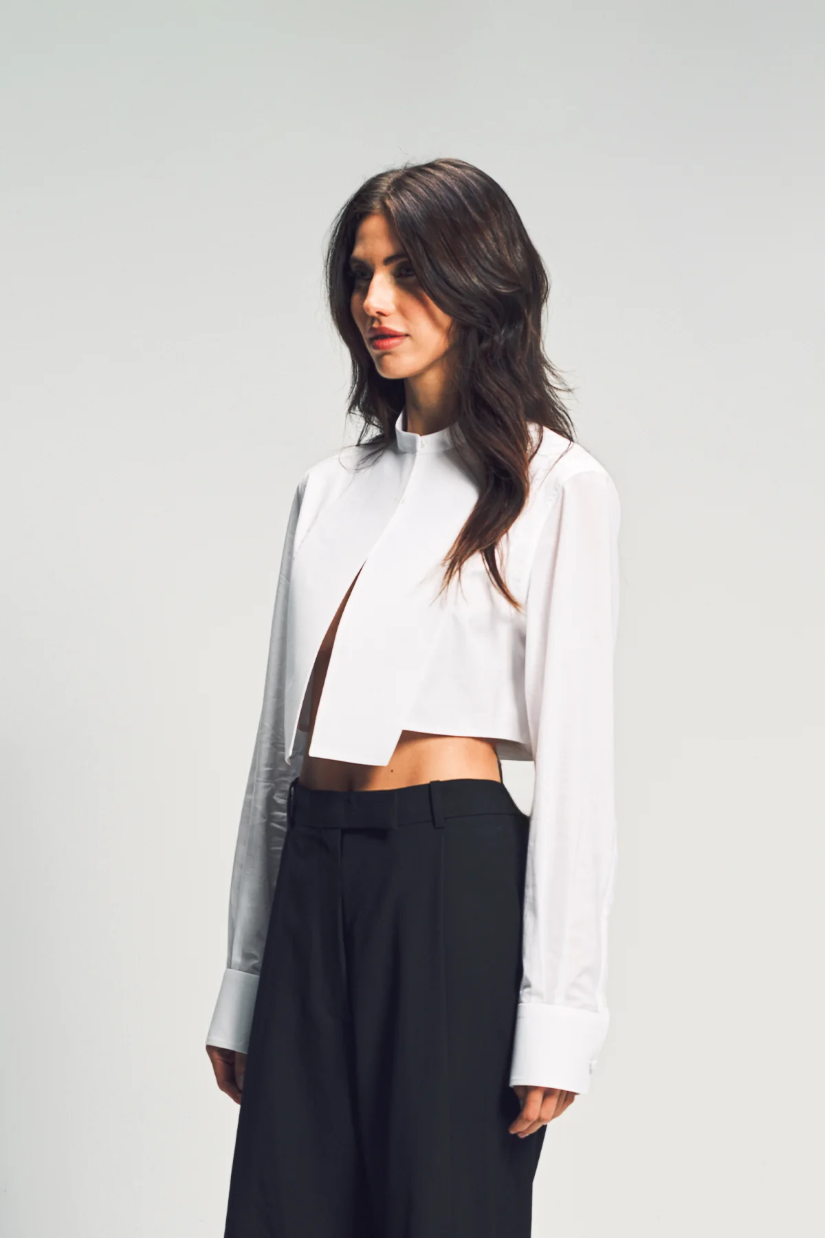 TOM FORD | COTTON VOILE CROPPED SHIRT - Image 3