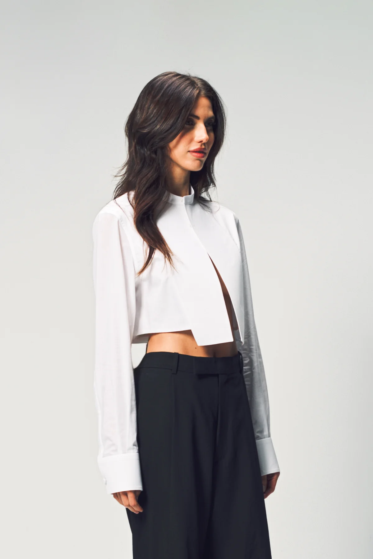 TOM FORD | COTTON VOILE CROPPED SHIRT - Image 4