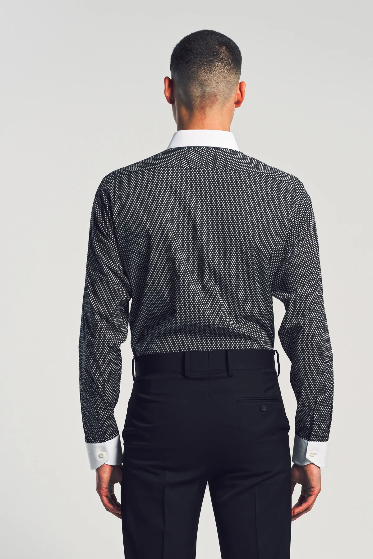TOM FORD | DIAMOND PRINT COTTON CLASSIC FIT SHIRT - Image 4