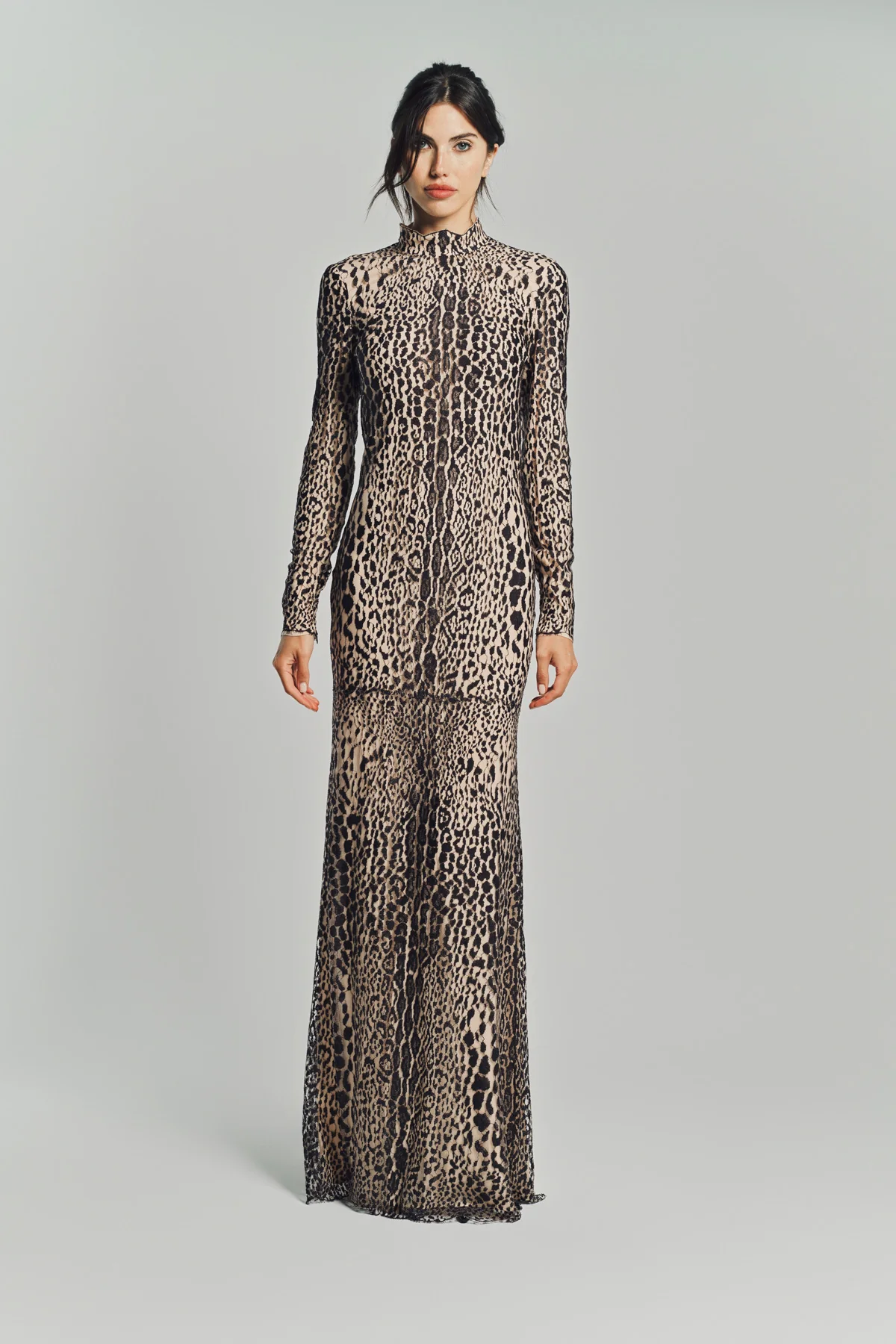 TOM FORD | LONG SLEEVE MOCK NECK EVENING DRESS - Image 2