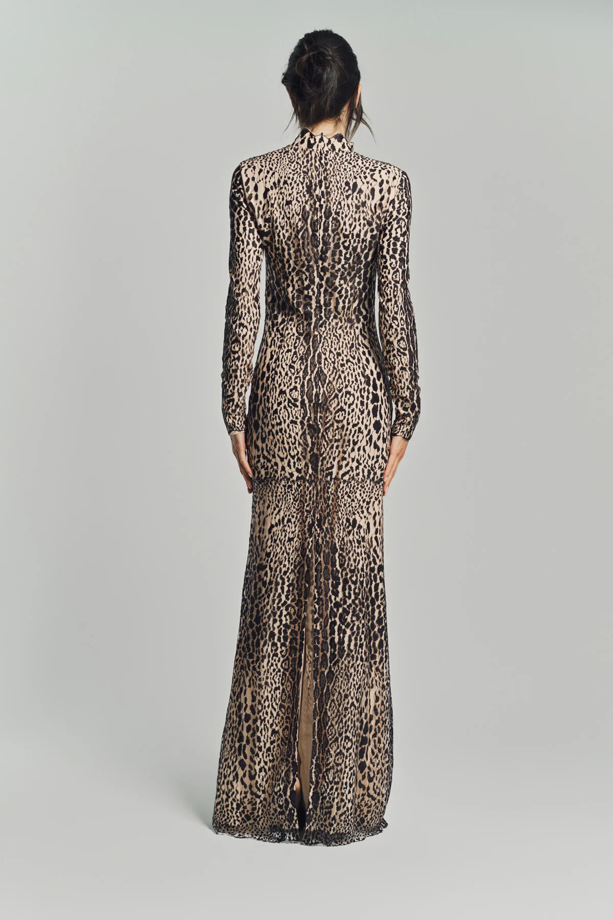 TOM FORD | LONG SLEEVE MOCK NECK EVENING DRESS - Image 5