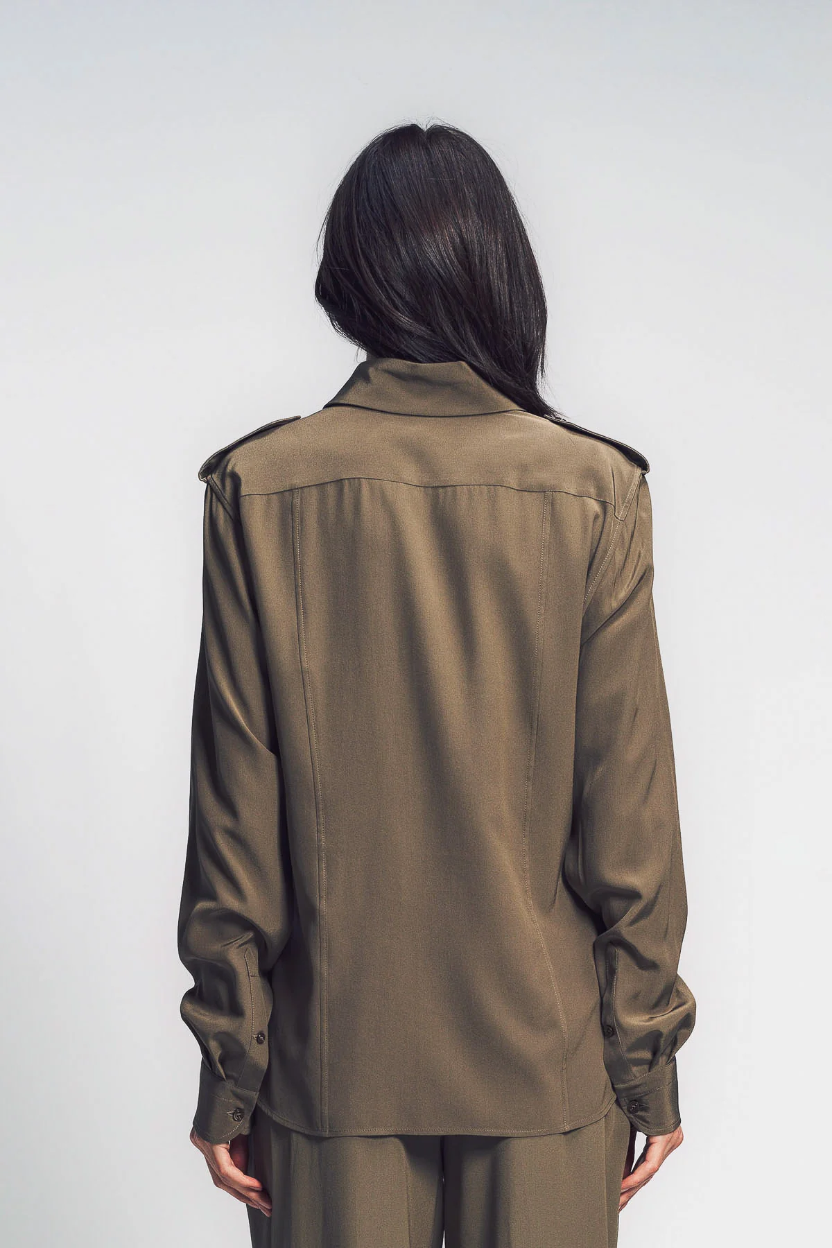 TOM FORD | MILITARY SHIRT WITH FRONT POCKETS - Image 4