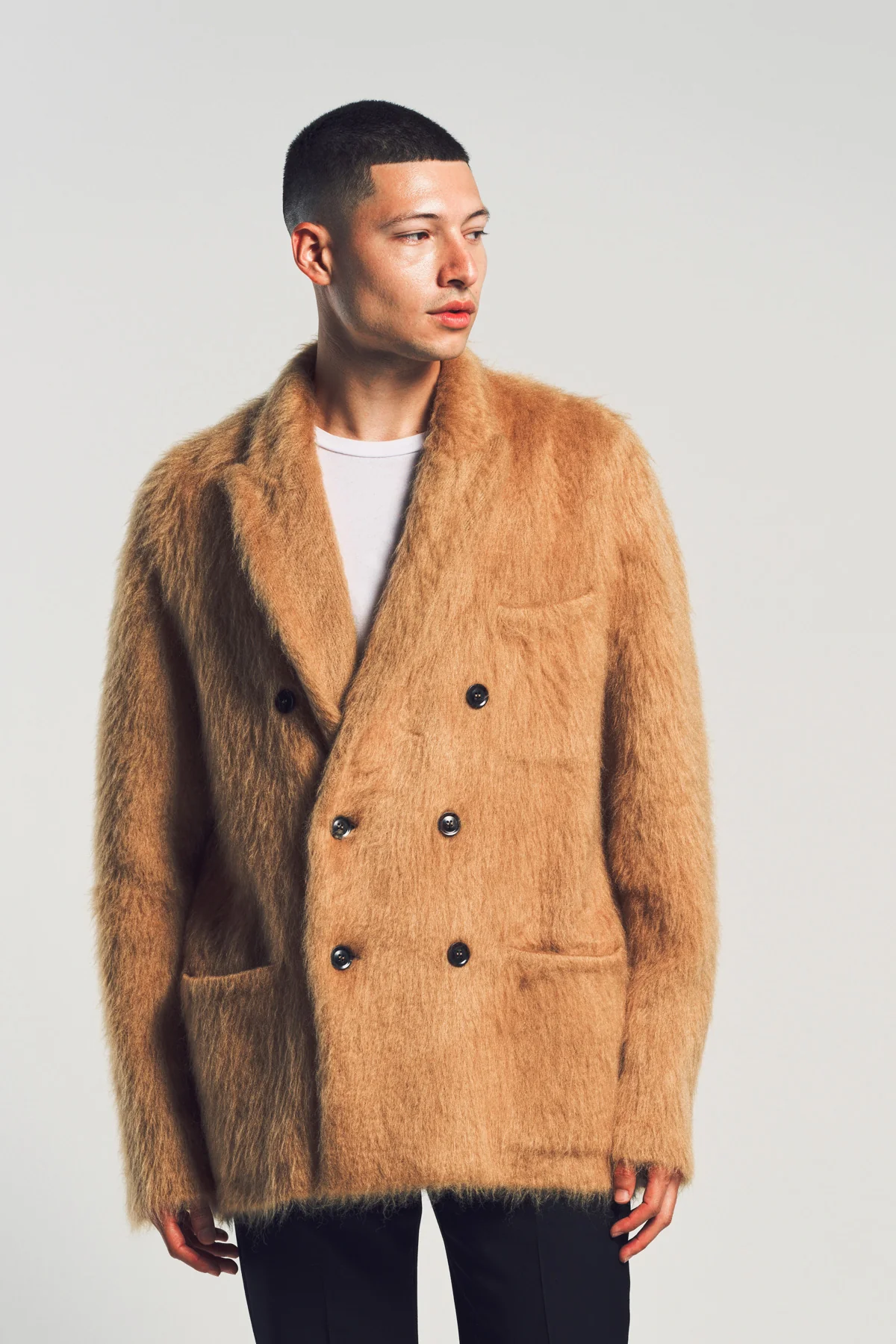 TOM FORD | MOHAIR DOUBLE BREASTED JACKET - Image 2