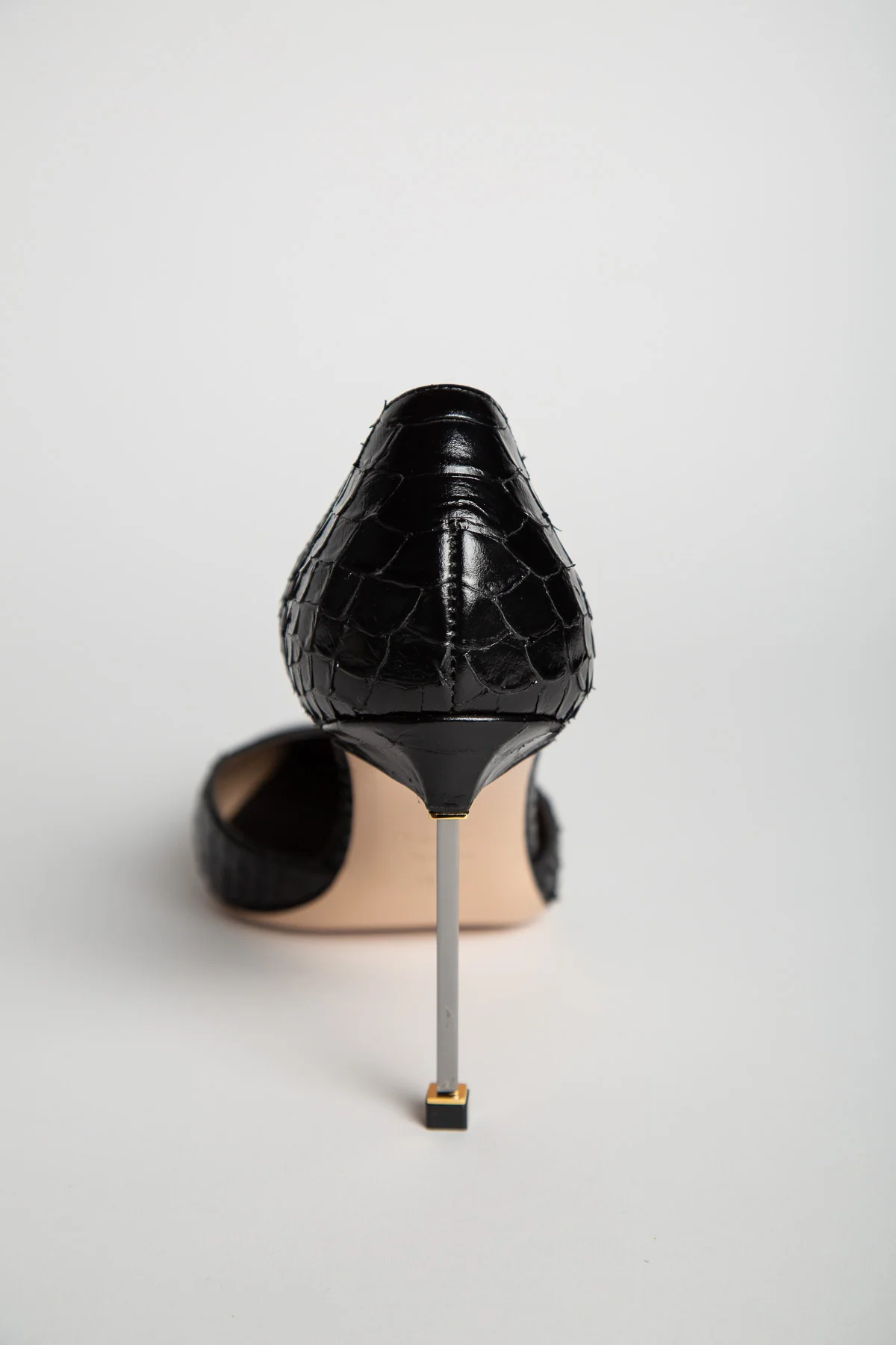 TOM FORD | SEMI SHINY PRINTED PYTHON SPIRE D'ORSAY PUMP - Image 4