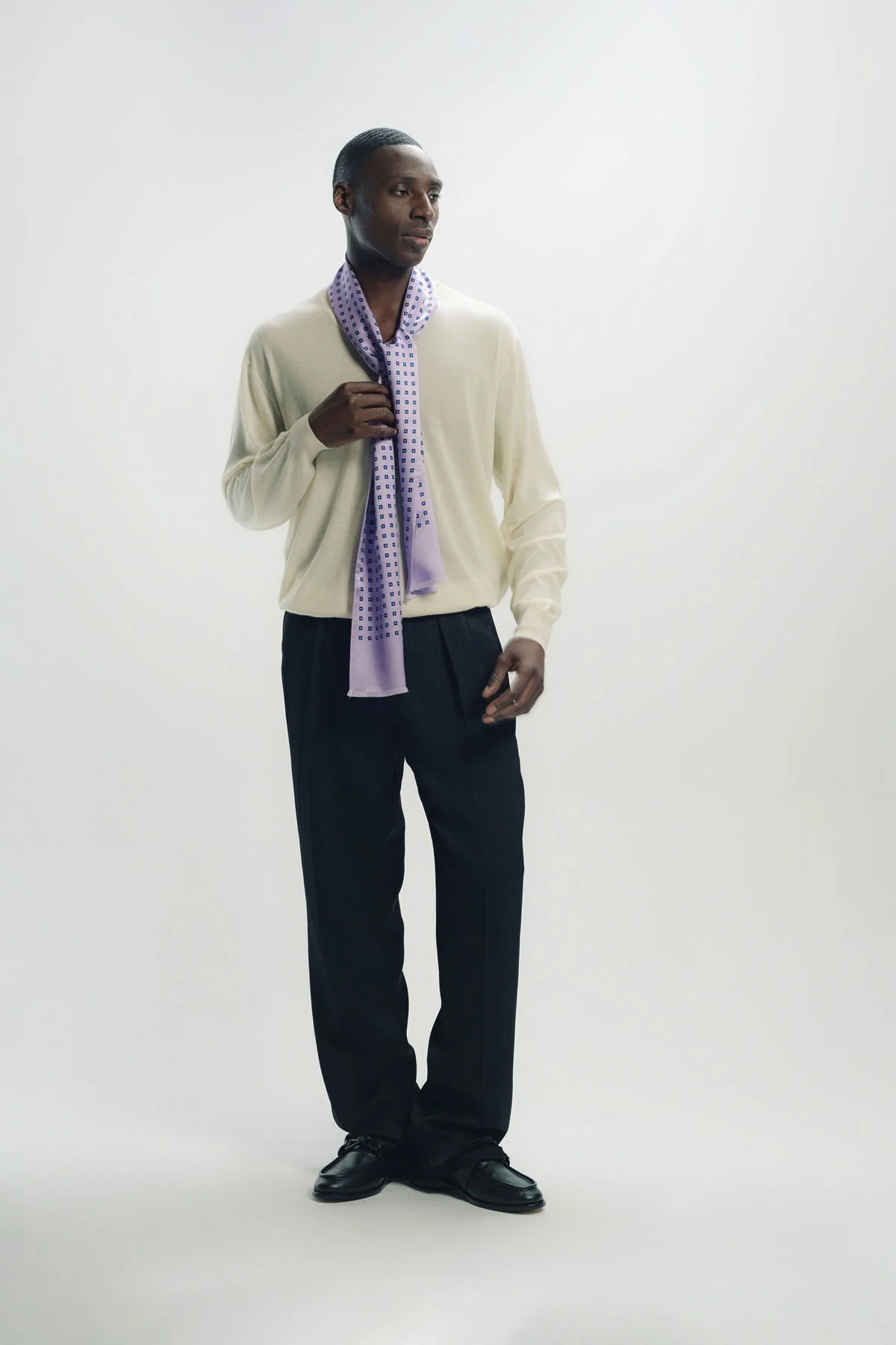 TOM FORD | SQUARE DOT JACQUARD SCARF - Image 3