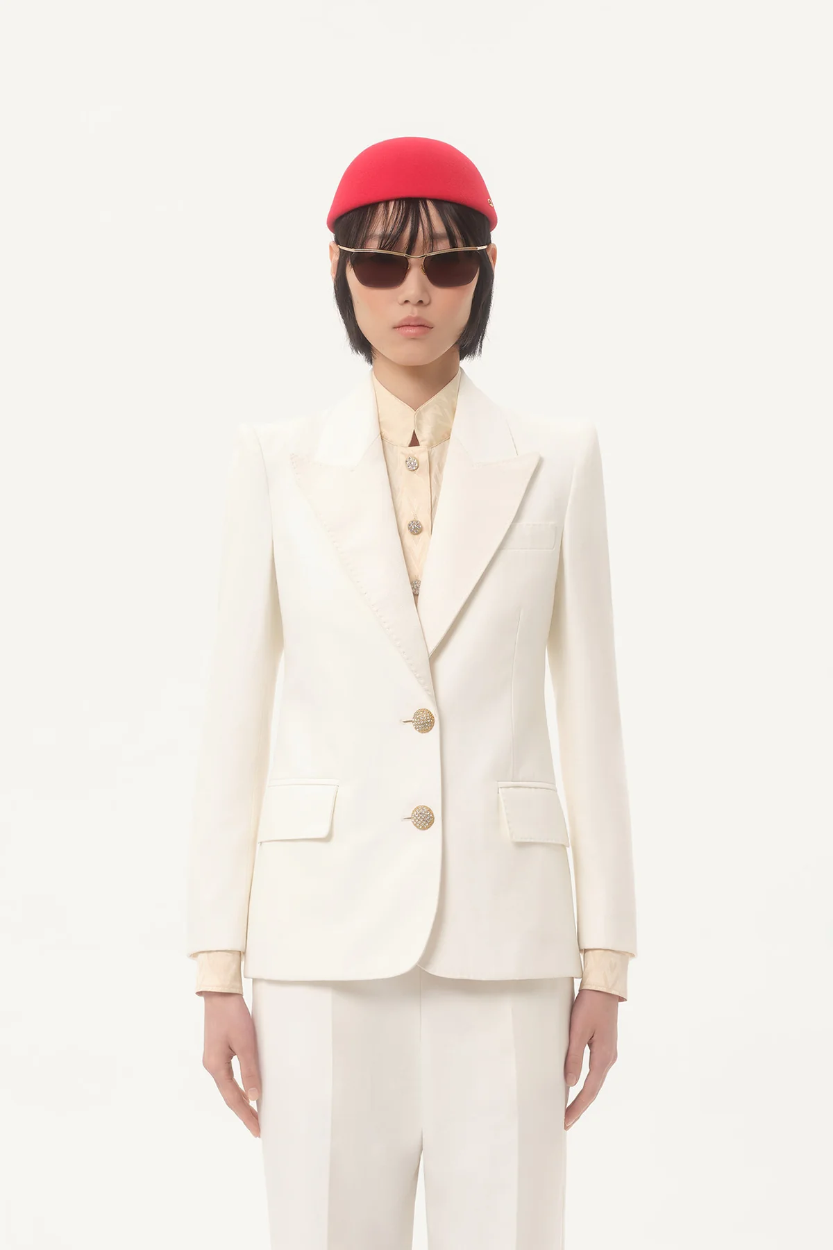 VALENTINO | DIAGONAL COTTON BLAZER - Image 2