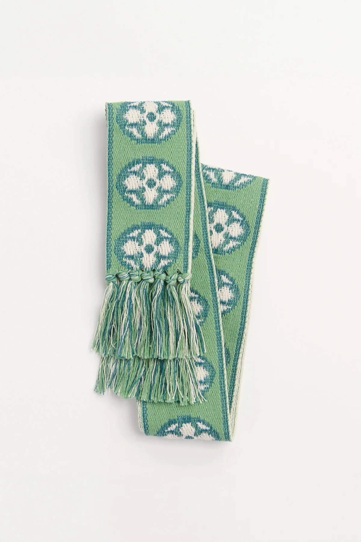 VALENTINO GARAVANI | ANTIBES COTTON SCARF WITH FRINGE - Image 4