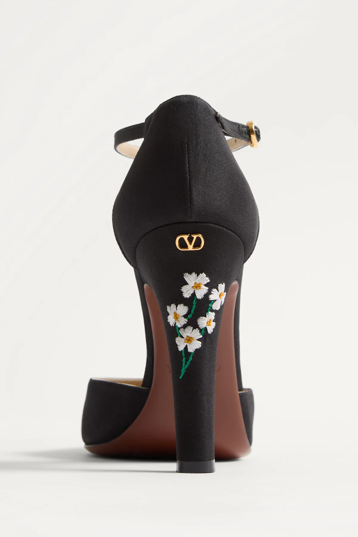 VALENTINO GARAVANI | EMBROIDERED ANKLE STRAP HEELS - Image 5