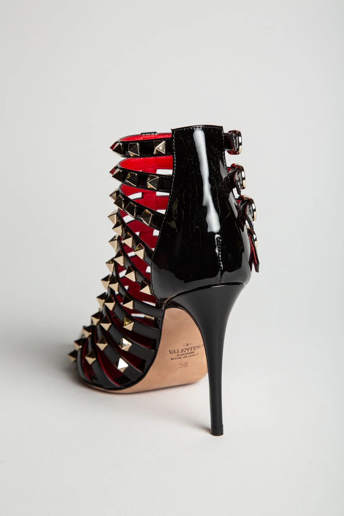 VALENTINO | STUDDED T-STRAP BOOTIES - Image 4