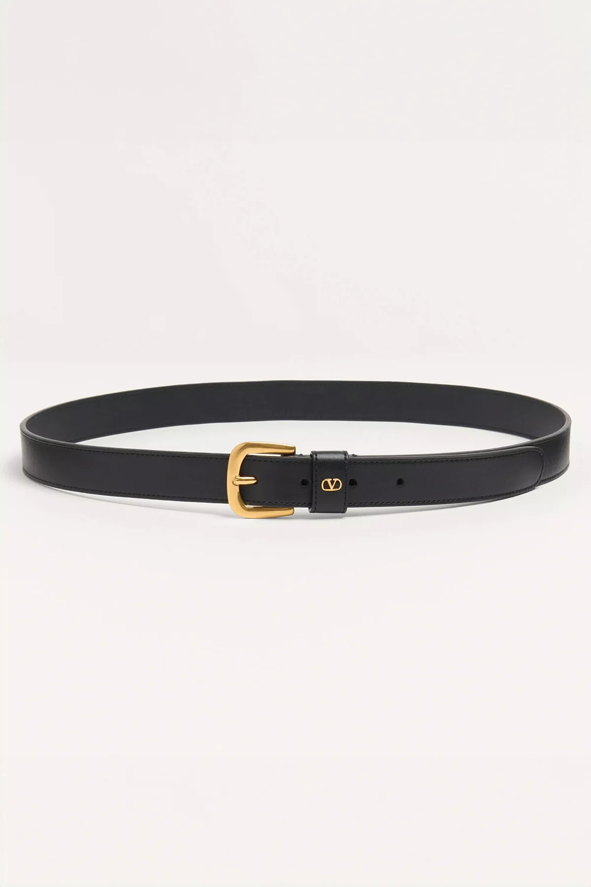 VALENTINO GARAVANI | VLOGO SIGNATURE BELT IN SHINY CALFSKIN 25 MM