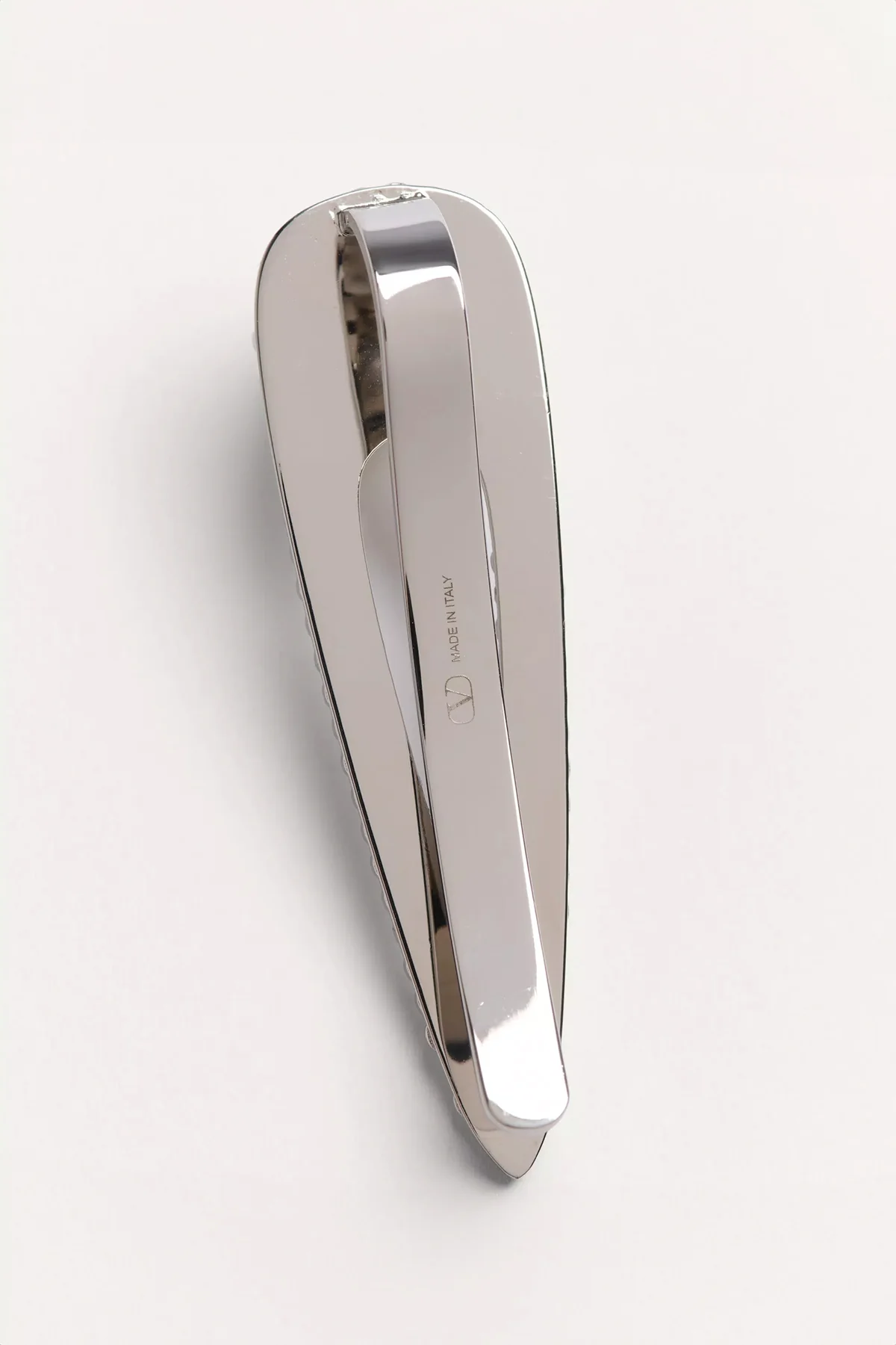 VALENTINO GARAVANI | VLOGO SIGNATURE METAL TIE CLIP WITH SWAROVSKI® CRYSTALS AND PEARL - Image 5