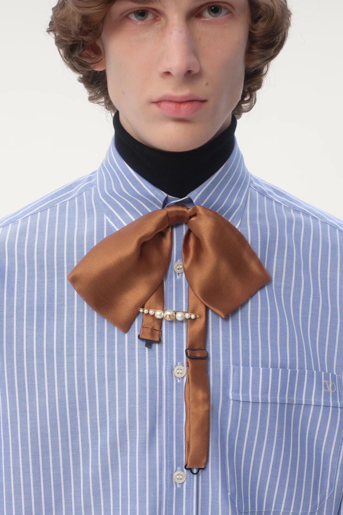 VALENTINO GARAVANI | VLOGO SIGNATURE PEARL TIE CLIP - Image 5