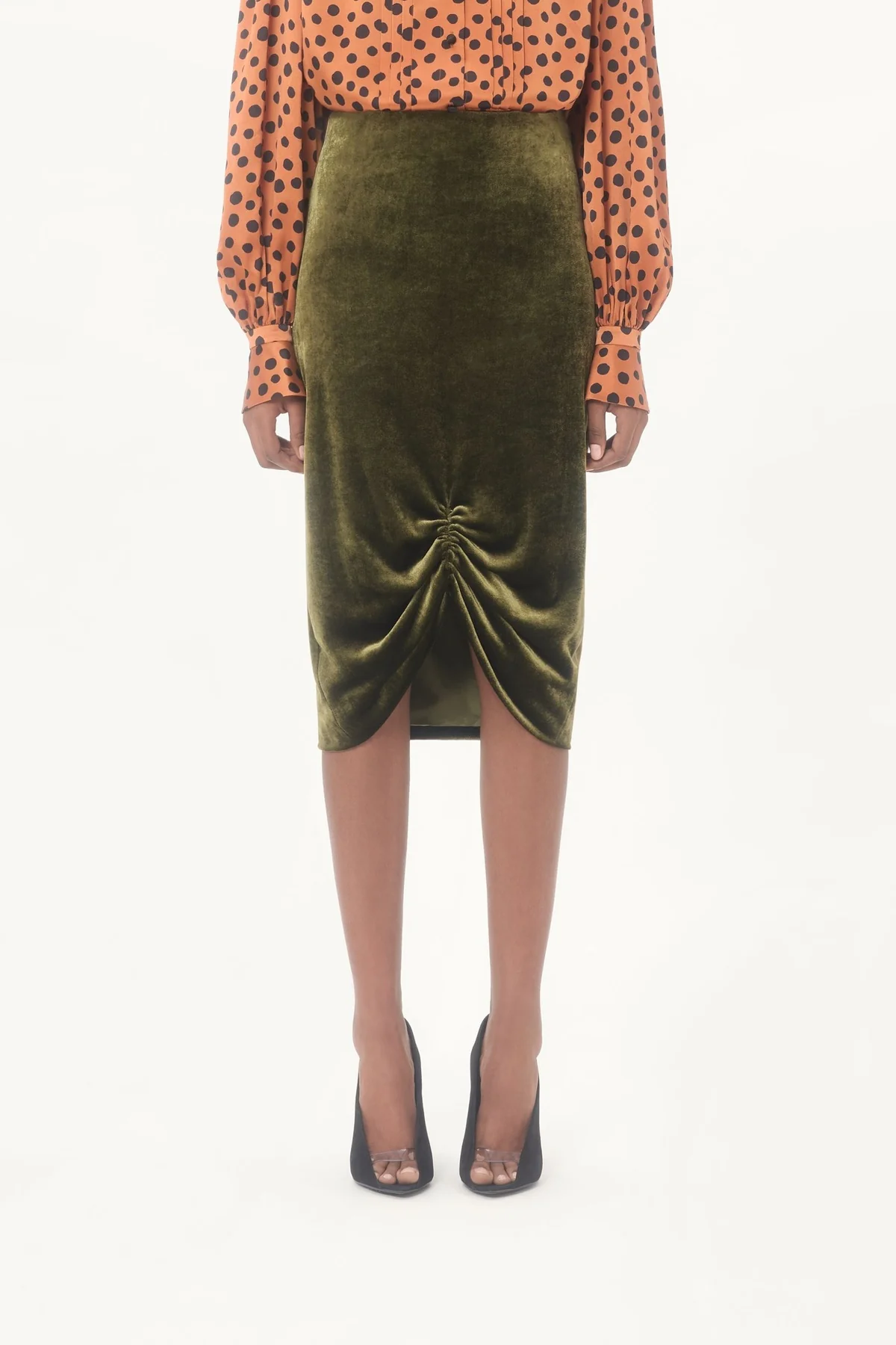 VALENTINO | VELVET SKIRT - Image 2