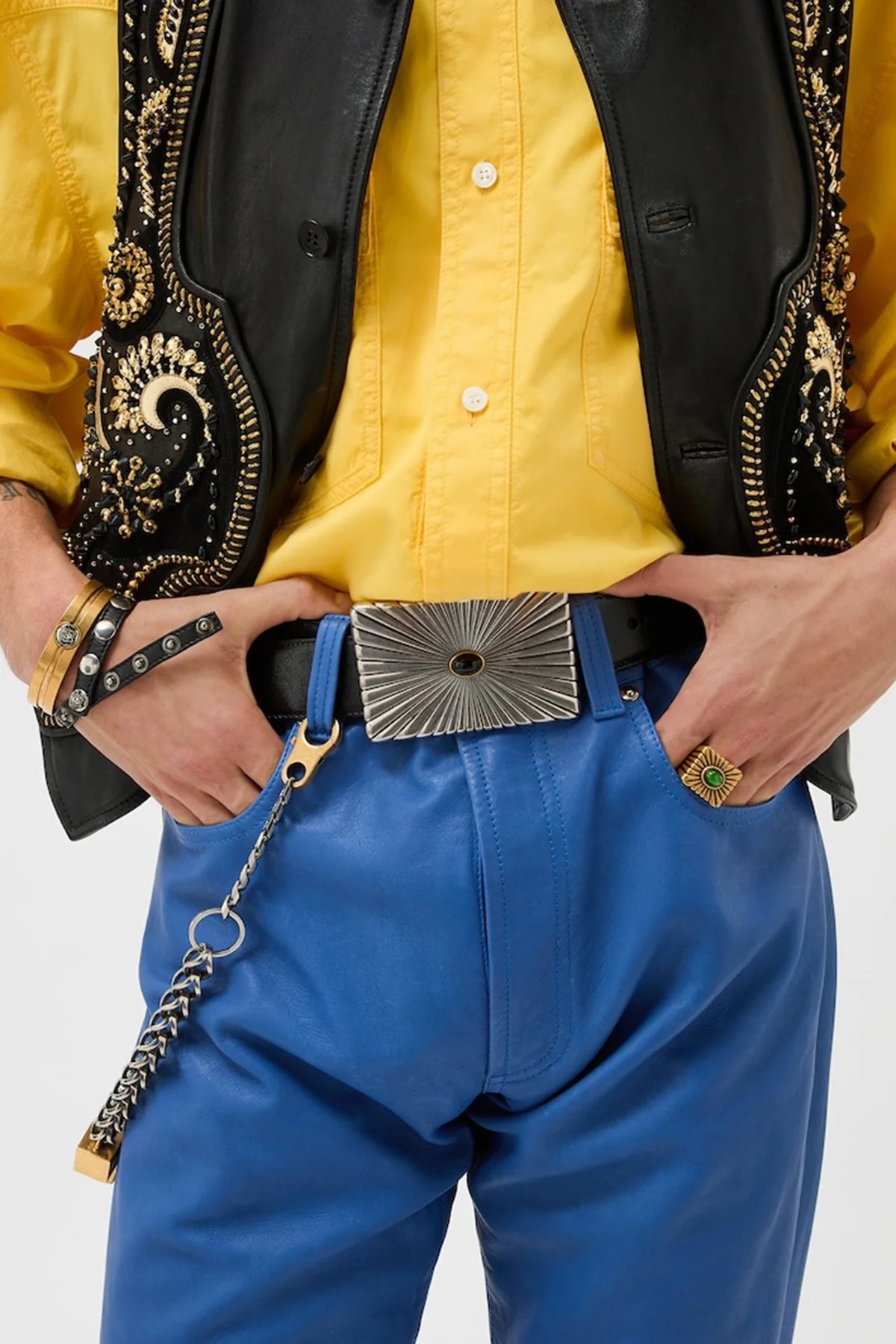 VERSACE | CALF LEATHER BELT - Image 2