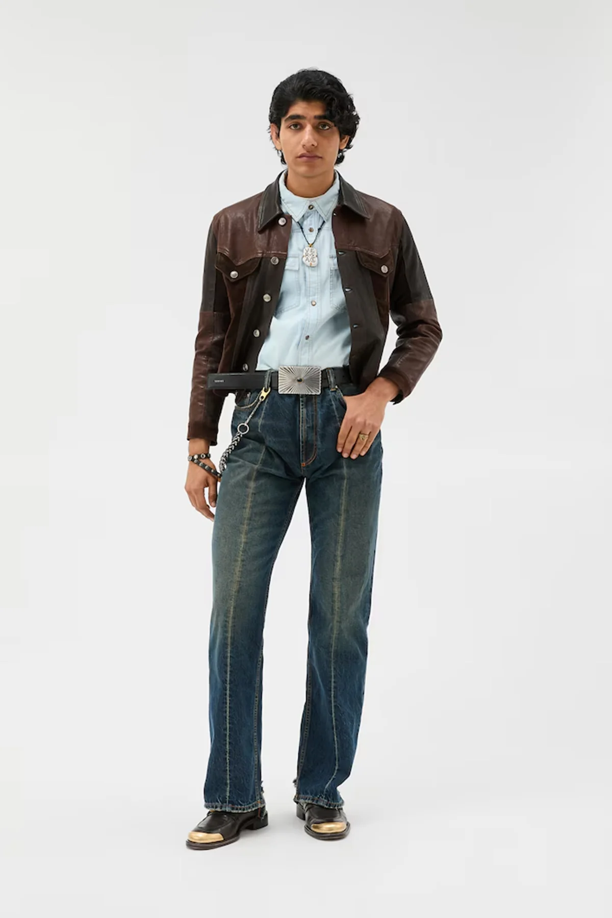 VERSACE | LEATHER BLOUSON - Image 6
