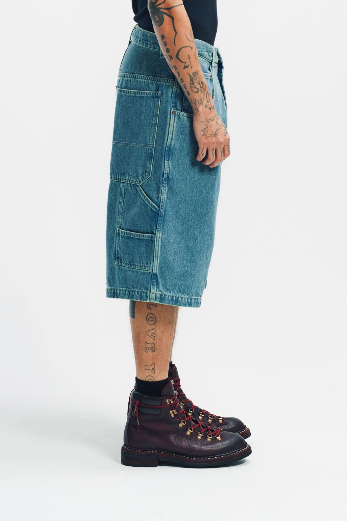 VETEMENTS | BIKER DENIM SHORTS - Image 5
