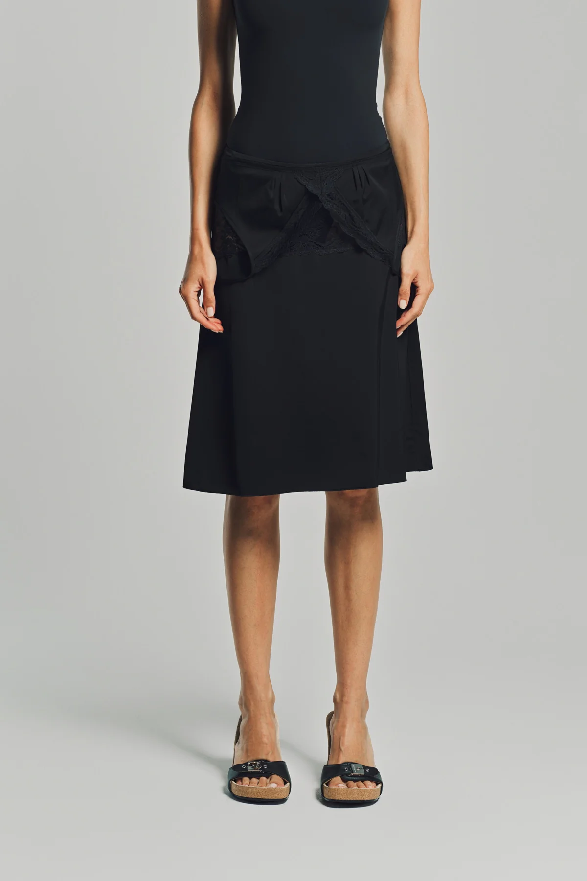 VETEMENTS | DROPDOWN LINGERIE SKIRT - Image 2