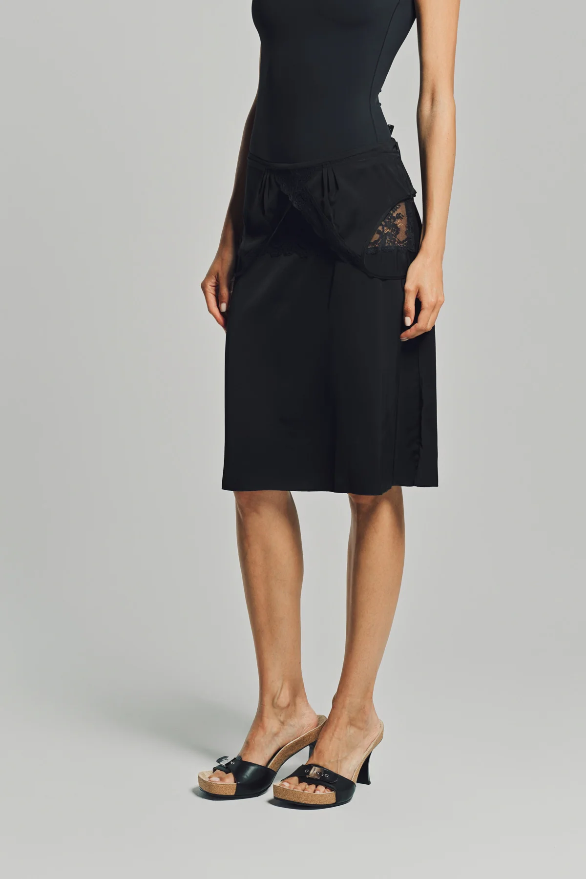 VETEMENTS | DROPDOWN LINGERIE SKIRT - Image 3