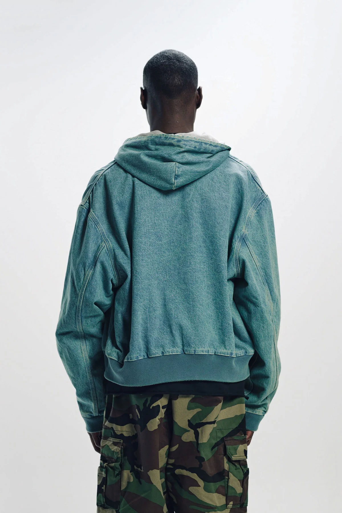VETEMENTS | HOODED WORKWEAR DENIM JACKET - Image 4