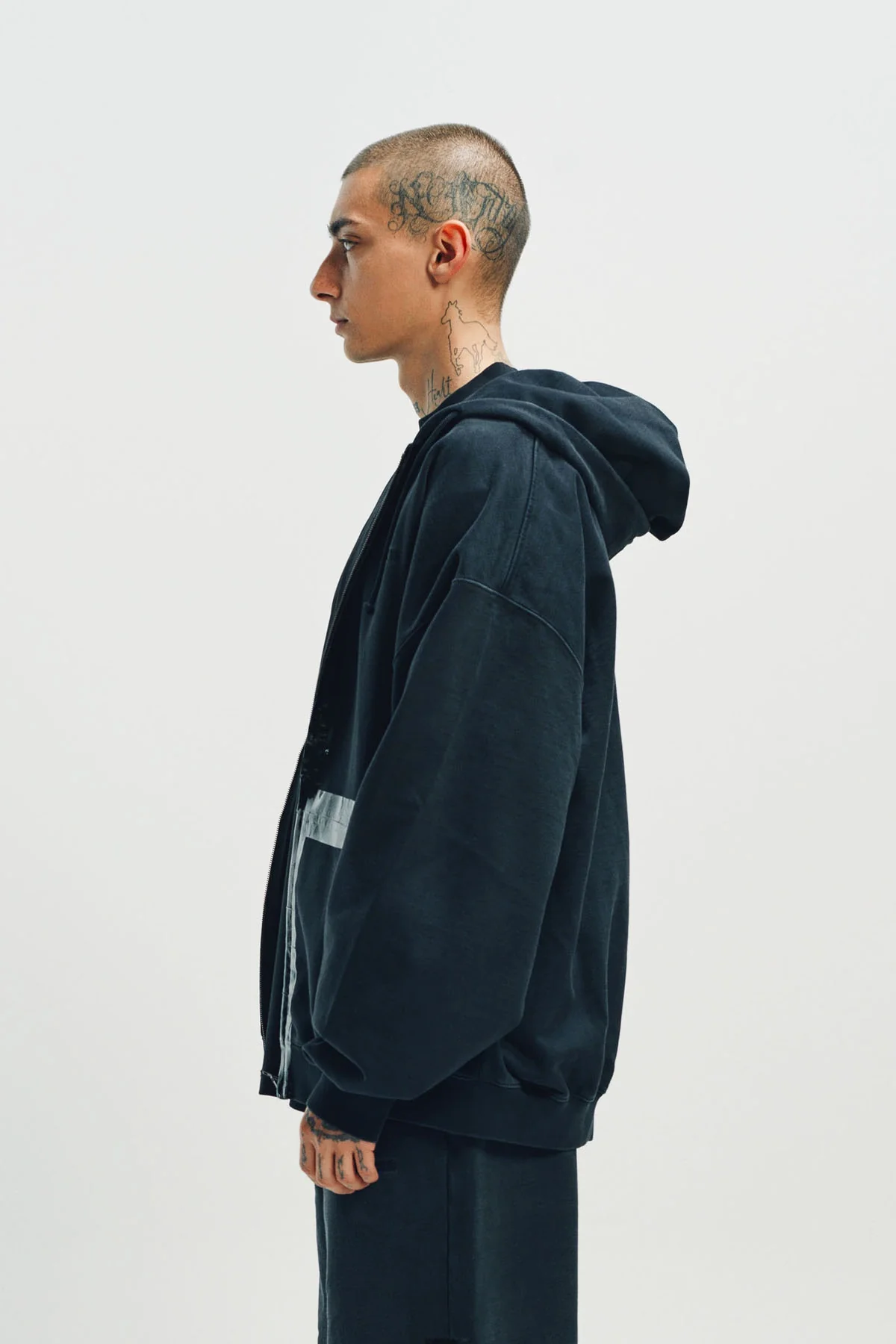 VETEMENTS | TAPED ZIP-UP HOODIE - Image 3