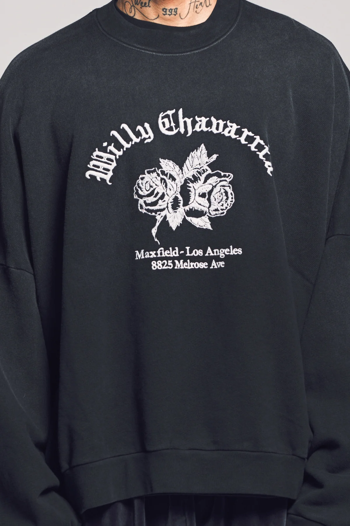 WILLY CHAVARRIA | MAXFIELD FINE FASHIONS HOOLIGAN CREWNECK - Image 5