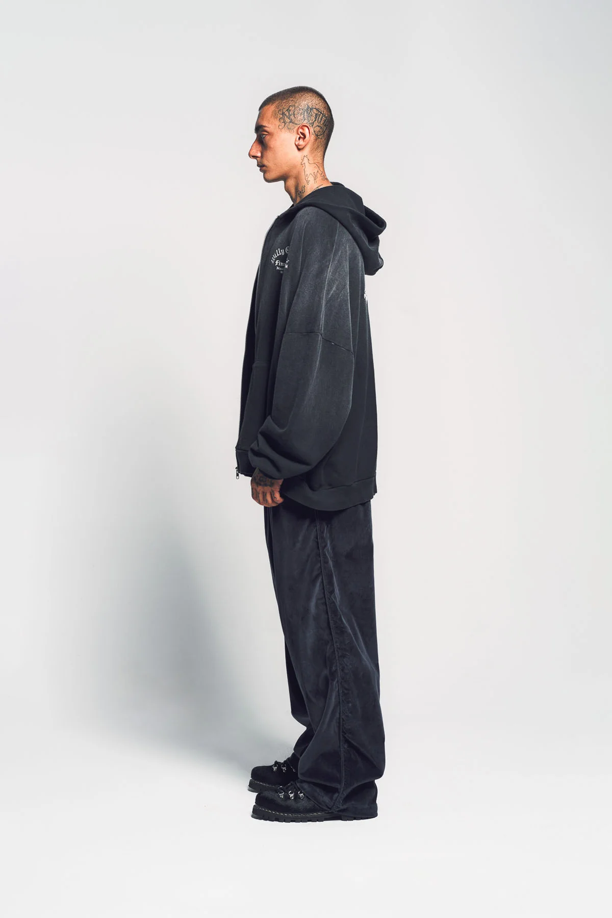 WILLY CHAVARRIA | MAXFIELD FINE FASHIONS HOOLIGAN ZIP-UP HOODIE - Image 3