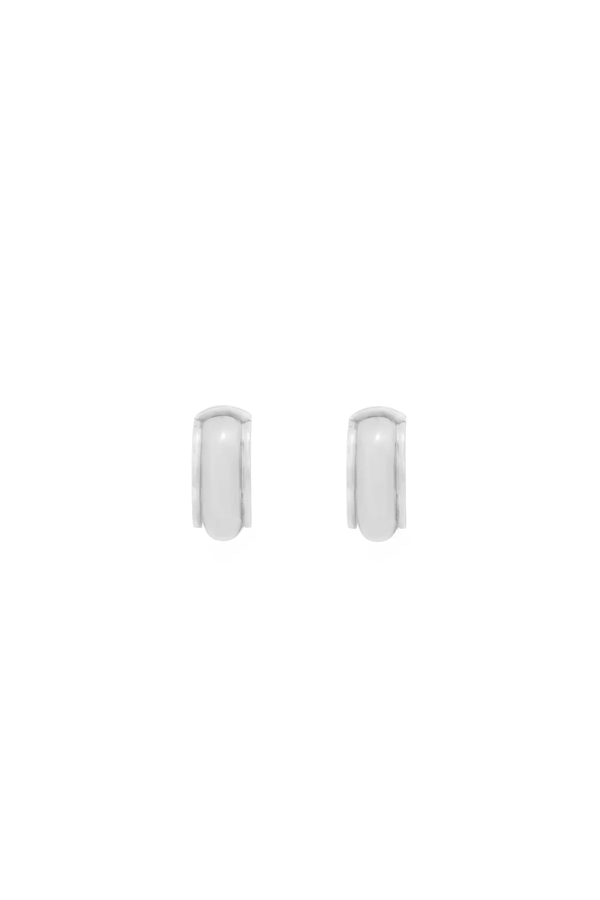 WYLD BOX | LUNA HUGGIE SILVER EARRINGS - Image 2
