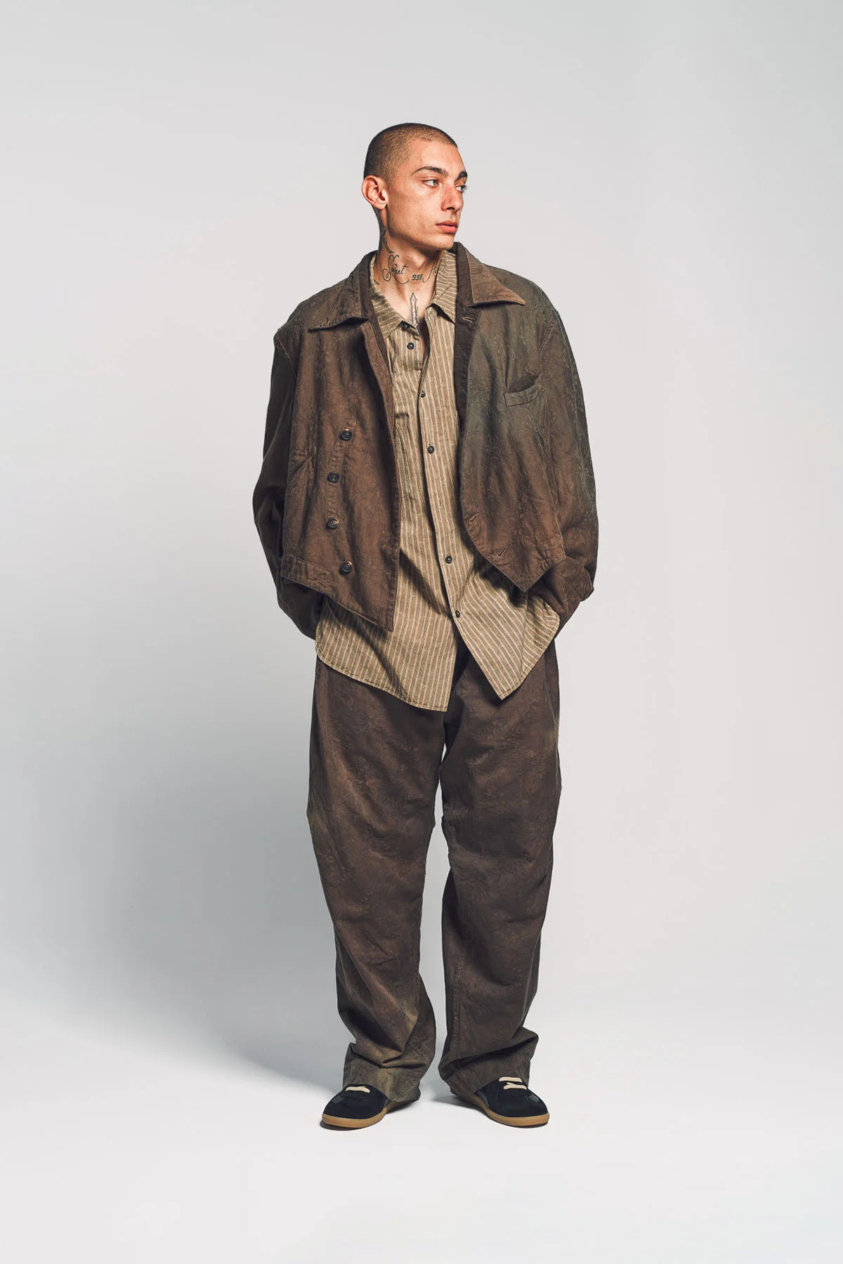 ZIGGY CHEN | JACQUARD PATCHWORK TROUSERS