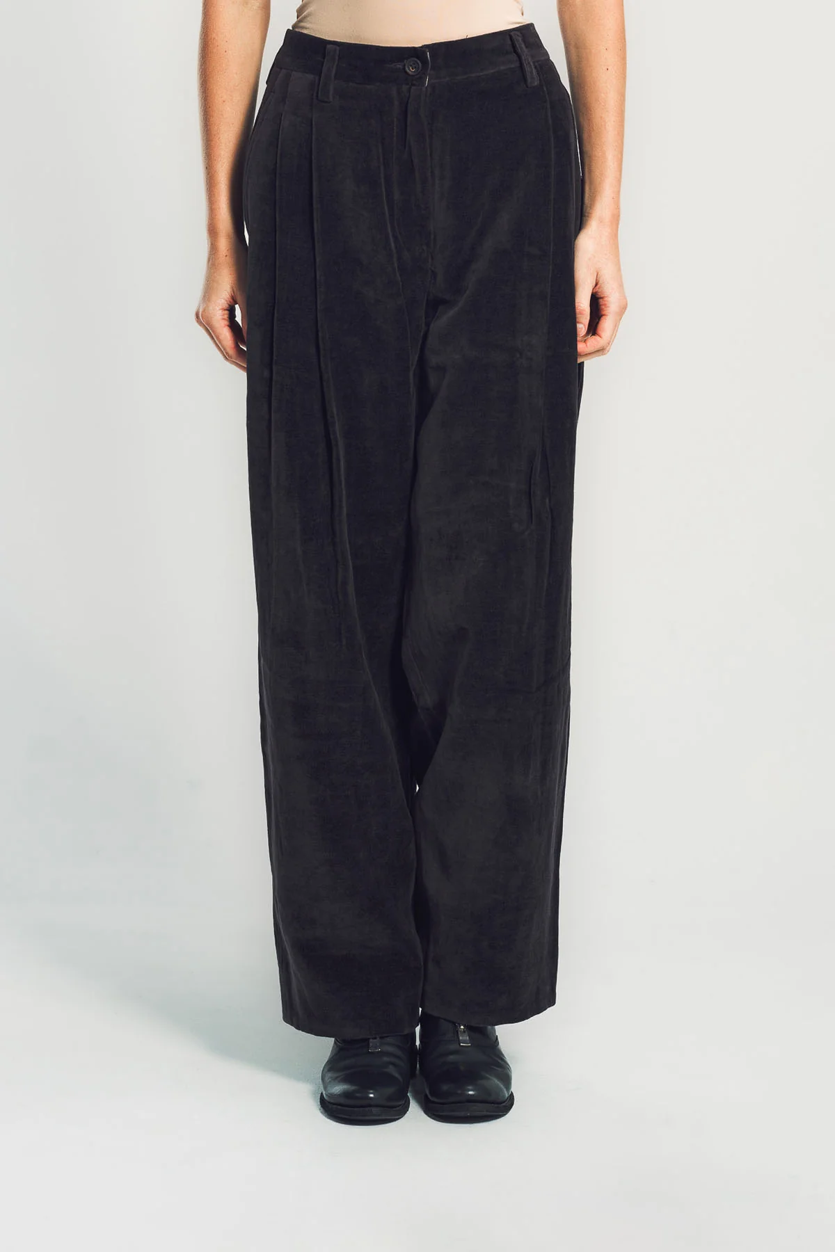 ZIGGY CHEN | WIDE LEG VELVET TROUSERS - Image 2