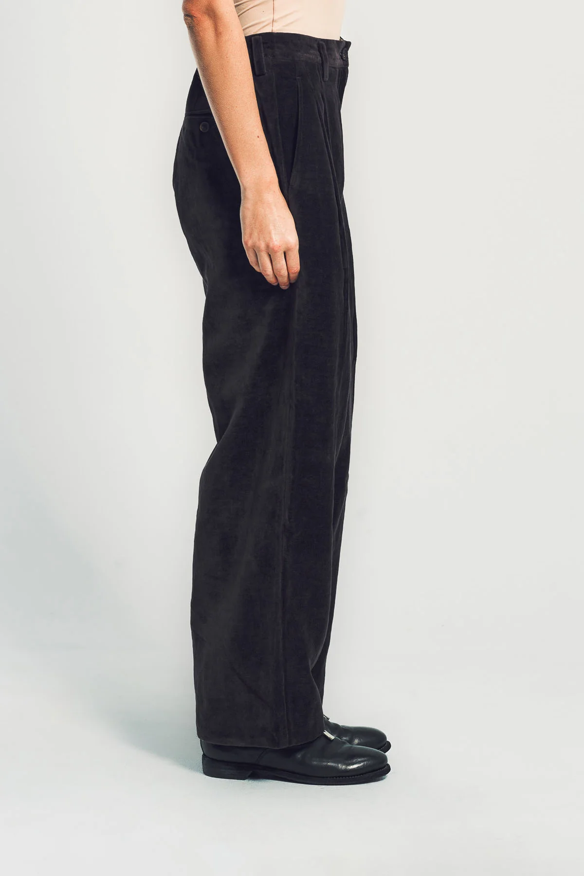 ZIGGY CHEN | WIDE LEG VELVET TROUSERS - Image 3